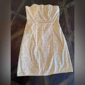 🐚 EUC Vineyard Vines Strapless Seashell Dress